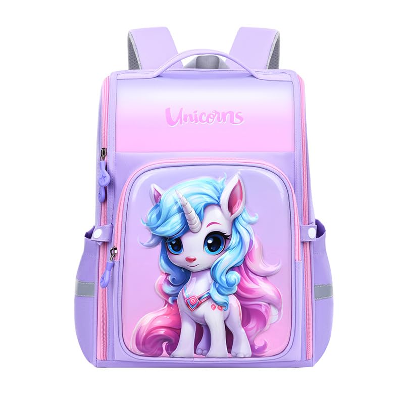 Climberty® School Backpack Unicorn School Backpack for Girls Aged 6-12 Years Old, Primary Schoolgirls Backpack Travel Packpack Book Bag Backpack Children's Day Gift for Girls, 30x18x40cm Climberty® School Backpack Unicorn School Backpack for Girls Aged 6-12 Years Old, Primary Schoolgirls Backpack Travel Packpack Book Bag Backpack Children's Day Gift for Girls, 30x18x40cm